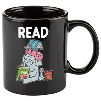 Funny Teacher Library Read Book Club Piggie Elephant Pigeons 11oz C Handle Ceramic Mug