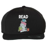 Funny Teacher Library Read Book Club Piggie Elephant Pigeons Wool Snapback Cap