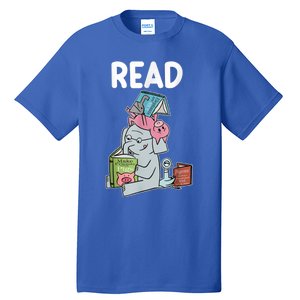 Funny Teacher Library Read Book Club Piggie Elephant Pigeons Tall T-Shirt