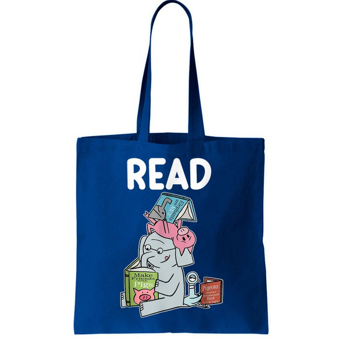 Funny Teacher Library Read Book Club Piggie Elephant Pigeons Bag