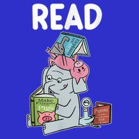 Funny Teacher Library Read Book Club Piggie Elephant Pigeons Bag