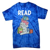 Funny Teacher Library Read Book Club Piggie Elephant Pigeons Tie-Dye T-Shirt