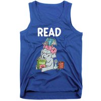 Funny Teacher Library Read Book Club Piggie Elephant Pigeons Tank Top