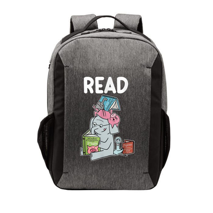 Funny Teacher Library Read Book Club Piggie Elephant Pigeons Vector Backpack