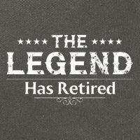 Funny The Legend Has Retired Art For Women Retirement Cotton Canvas Backpack