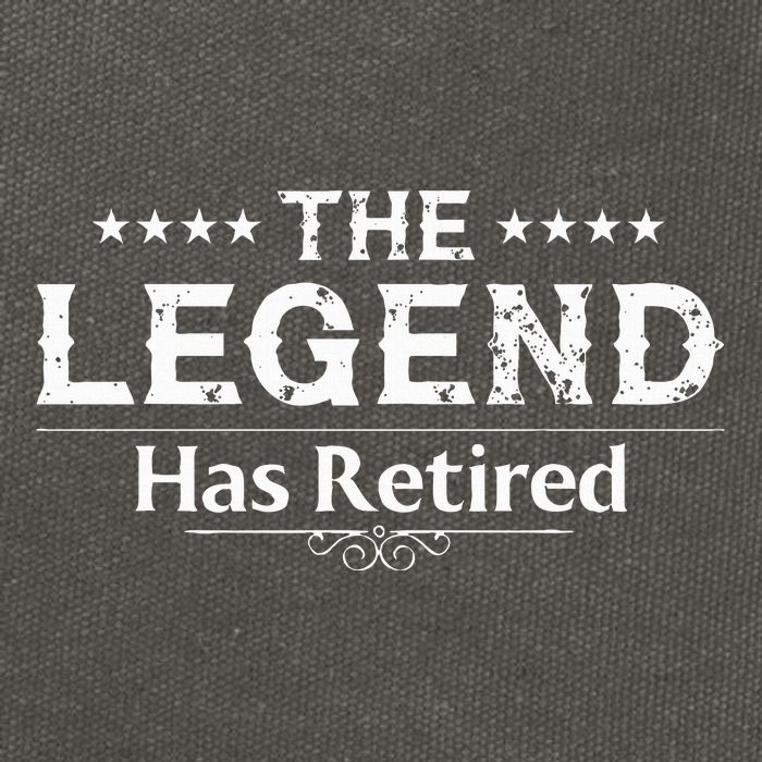 Funny The Legend Has Retired Art For Women Retirement Cotton Canvas Backpack