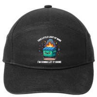 Funny This Little Lightof Mine Lil Dumpster Fire 7-Panel Snapback Hat
