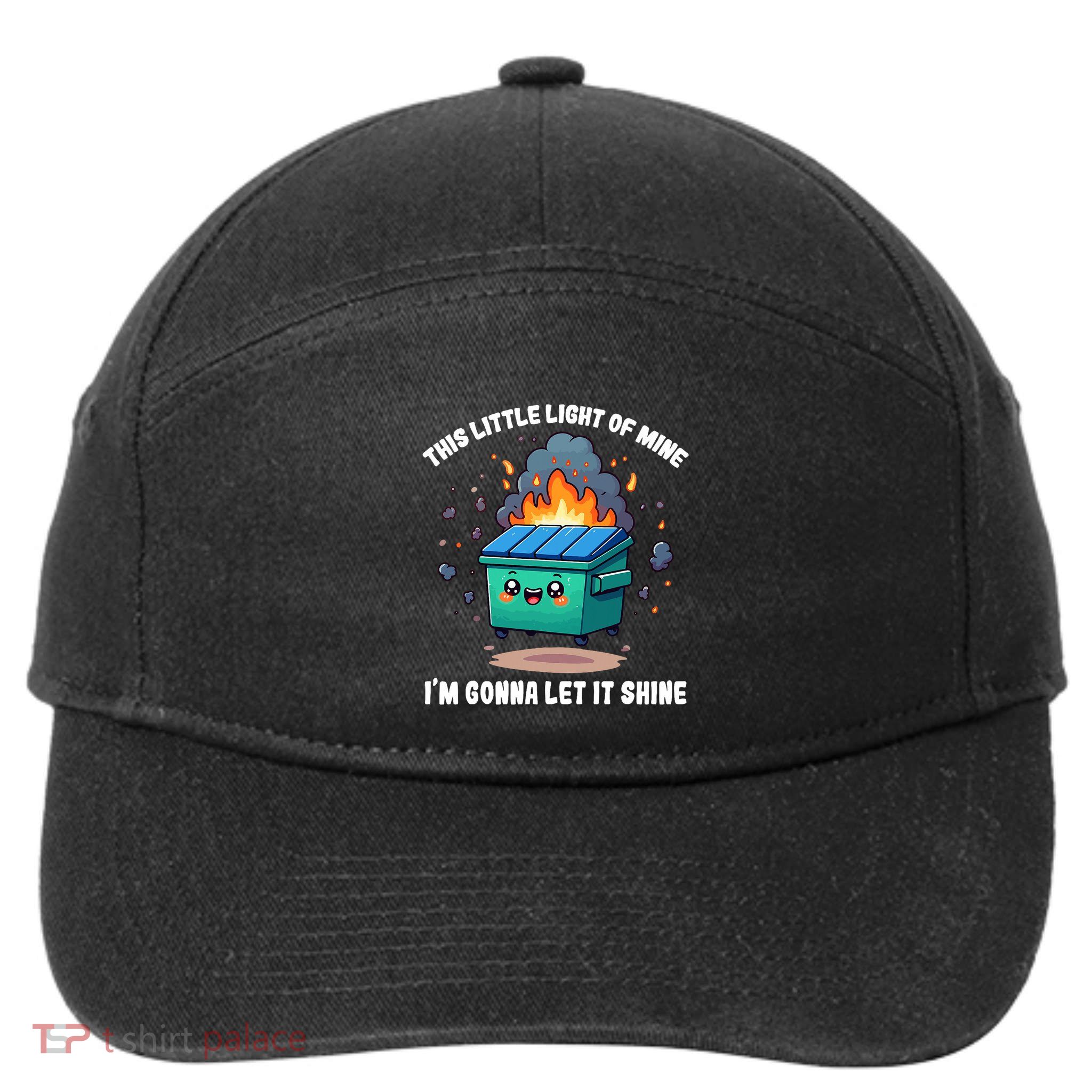 Funny This Little Lightof Mine Lil Dumpster Fire 7-Panel Snapback Hat