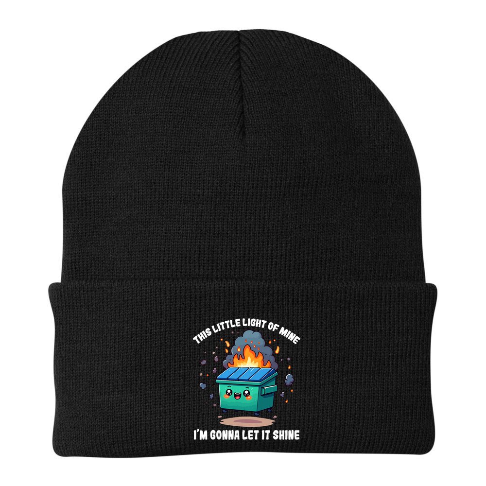 Funny This Little Lightof Mine Lil Dumpster Fire Beanie