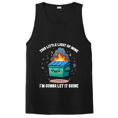 Funny This Little Lightof Mine Lil Dumpster Fire PosiCharge Competitor Tank