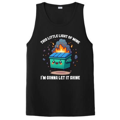 Funny This Little Lightof Mine Lil Dumpster Fire PosiCharge Competitor Tank