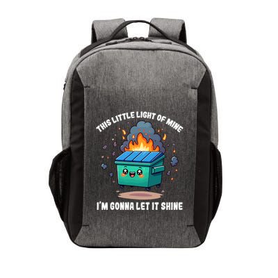 Funny This Little Lightof Mine Lil Dumpster Fire Vector Backpack