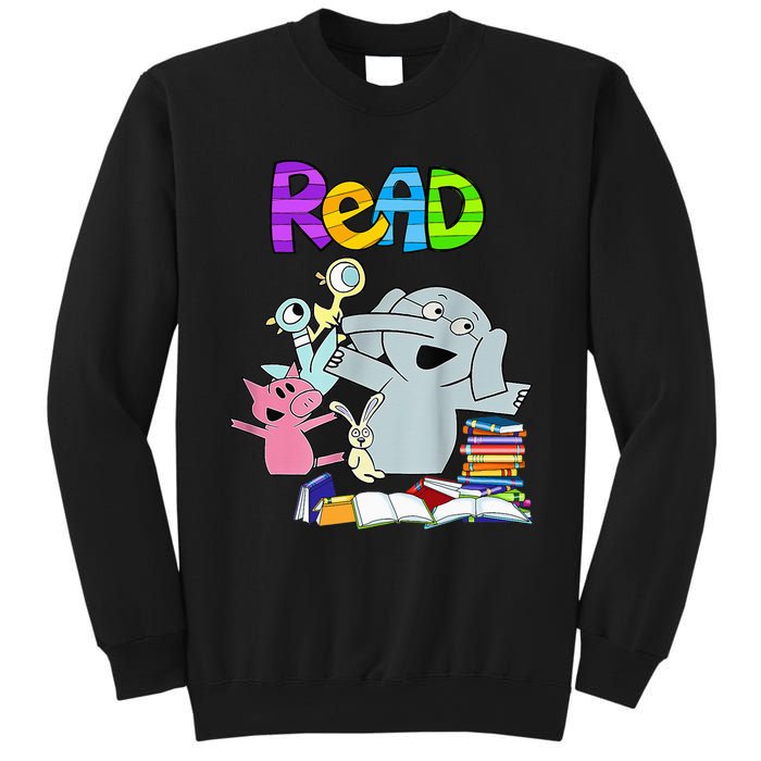 Funny Teacher Library Read Book Club Piggie Elephant Pigeons Sweatshirt