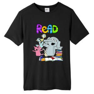 Funny Teacher Library Read Book Club Piggie Elephant Pigeons Tall Fusion ChromaSoft Performance T-Shirt