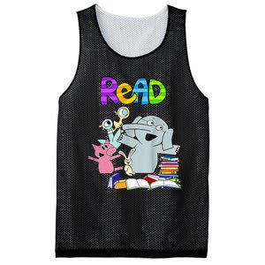 Funny Teacher Library Read Book Club Piggie Elephant Pigeons Mesh Reversible Basketball Jersey Tank