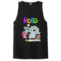 Funny Teacher Library Read Book Club Piggie Elephant Pigeons PosiCharge Competitor Tank