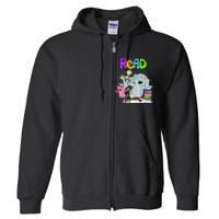 Funny Teacher Library Read Book Club Piggie Elephant Pigeons Full Zip Hoodie