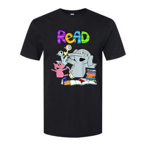 Funny Teacher Library Read Book Club Piggie Elephant Pigeons Softstyle CVC T-Shirt