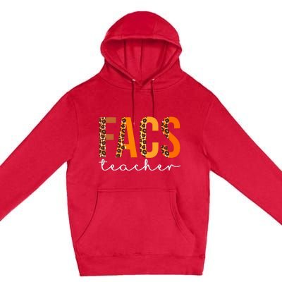 Facs Teacher Leopard Squad Cute Fall Autumn Thanksgiving Premium Pullover Hoodie