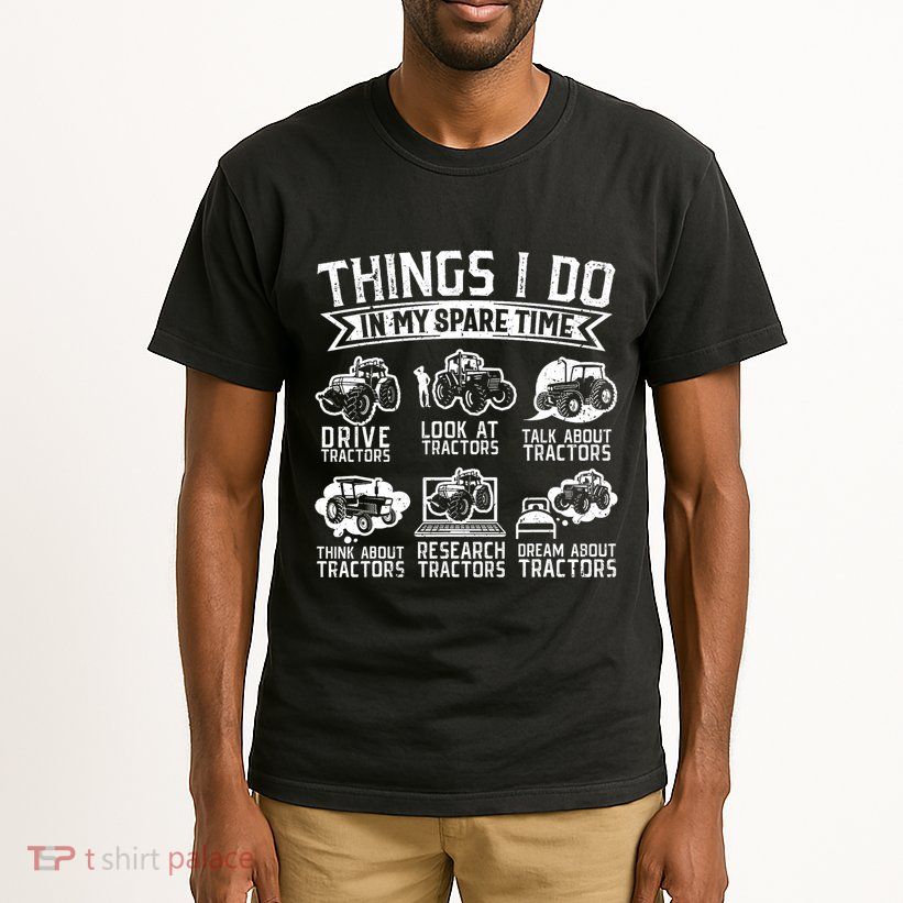 Funny Tractor Lover Funny Farmer Funny Farming Tall T-Shirt