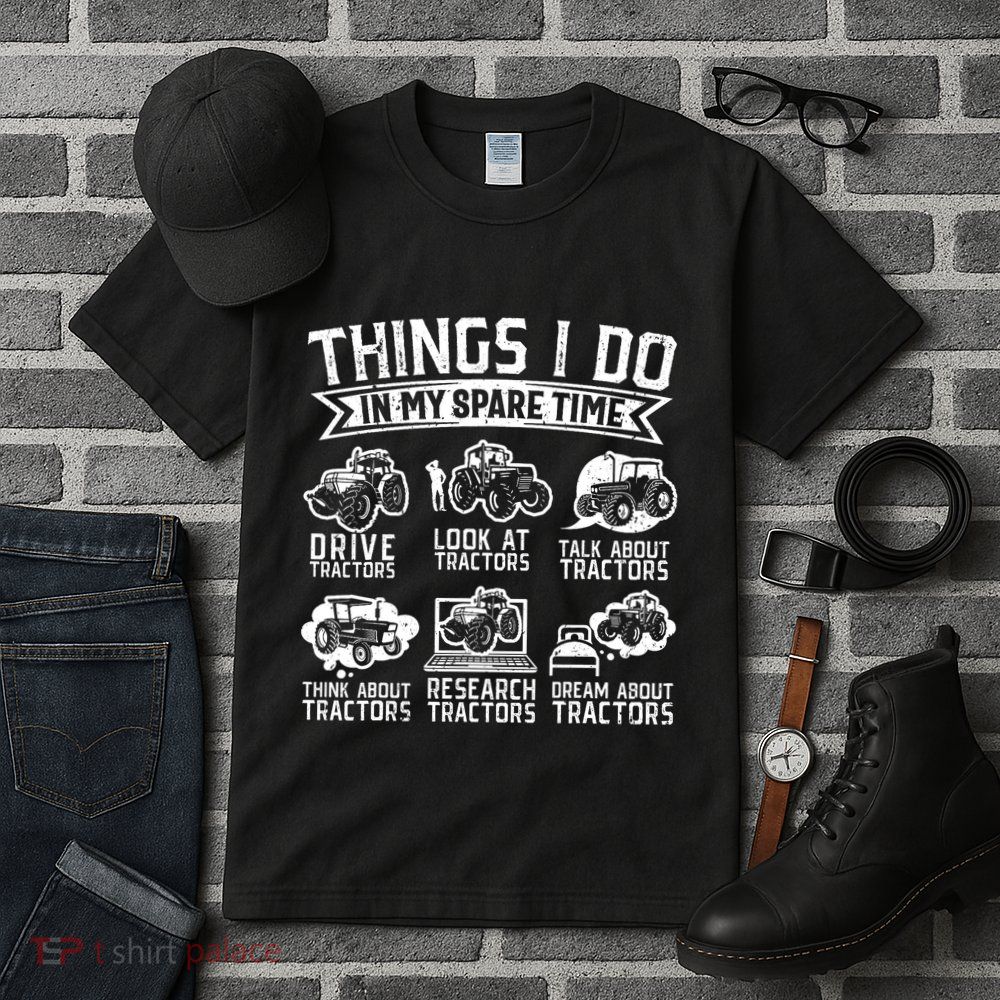 Funny Tractor Lover Funny Farmer Funny Farming Tall T-Shirt