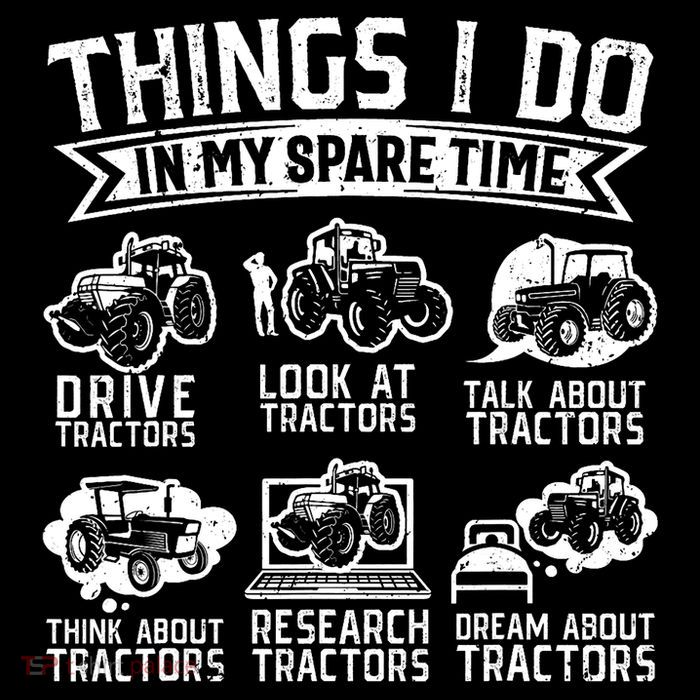 Funny Tractor Lover Funny Farmer Funny Farming Tall T-Shirt
