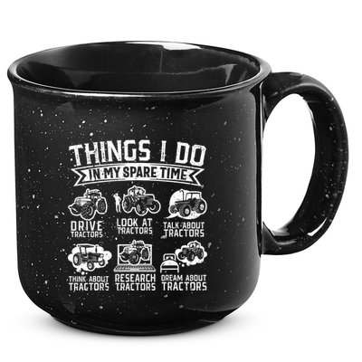 Funny Tractor Lover Funny Farmer Funny Farming 15oz Campfire Ceramic Mug