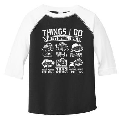 Funny Tractor Lover Funny Farmer Funny Farming Toddler Fine Jersey T-Shirt