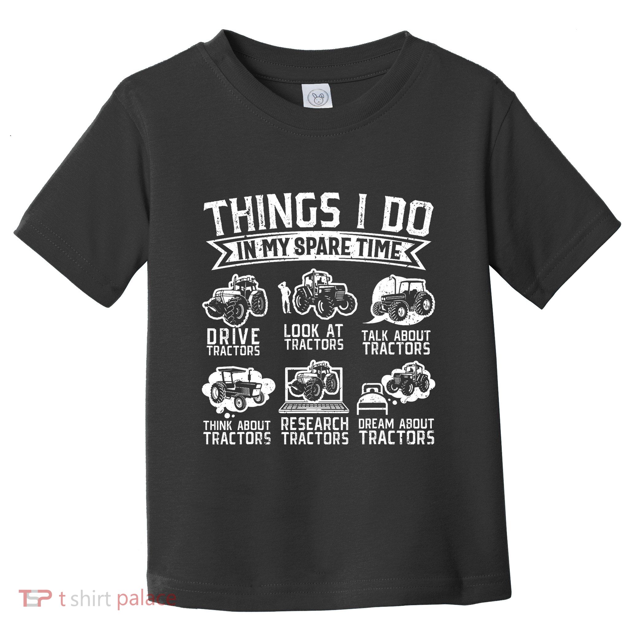 Funny Tractor Lover Funny Farmer Funny Farming Toddler T-Shirt