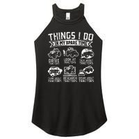 Funny Tractor Lover Funny Farmer Funny Farming Women’s Perfect Tri Rocker Tank