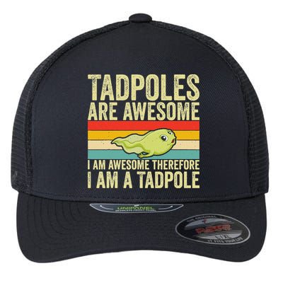 Frog Tadpole Lovers Flexfit Unipanel Trucker Cap