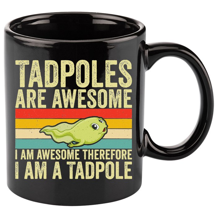 Frog Tadpole Lovers 11oz C Handle Ceramic Mug