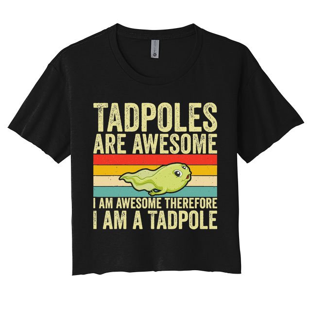 Frog Tadpole Lovers Crop Top