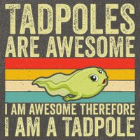 Frog Tadpole Lovers Cotton Canvas Backpack