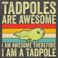 Frog Tadpole Lovers Vector Backpack