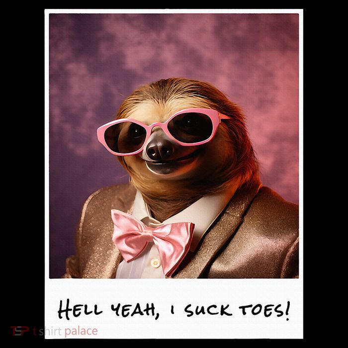 Funny Toe Licking Sloth Hell Yeah I Suck Toes Hoodie