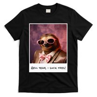 Funny Toe Licking Sloth Hell Yeah I Suck Toes T-Shirt