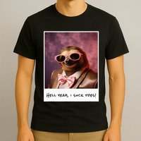 Funny Toe Licking Sloth Hell Yeah I Suck Toes T-Shirt