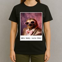 Funny Toe Licking Sloth Hell Yeah I Suck Toes T-Shirt