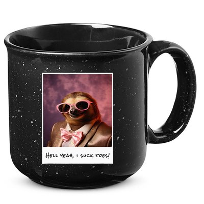 Funny Toe Licking Sloth Hell Yeah I Suck Toes 15oz Campfire Ceramic Mug