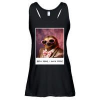 Funny Toe Licking Sloth Hell Yeah I Suck Toes Ladies Essential Flowy Tank