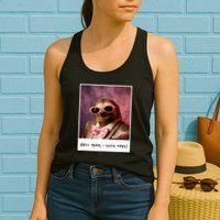Funny Toe Licking Sloth Hell Yeah I Suck Toes Womens Tank Top