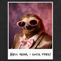 Funny Toe Licking Sloth Hell Yeah I Suck Toes Trucker Hat