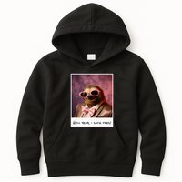 Funny Toe Licking Sloth Hell Yeah I Suck Toes Kids Hoodie