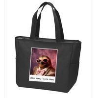 Funny Toe Licking Sloth Hell Yeah I Suck Toes Zip Tote Bag