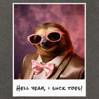 Funny Toe Licking Sloth Hell Yeah I Suck Toes Cotton Canvas Backpack