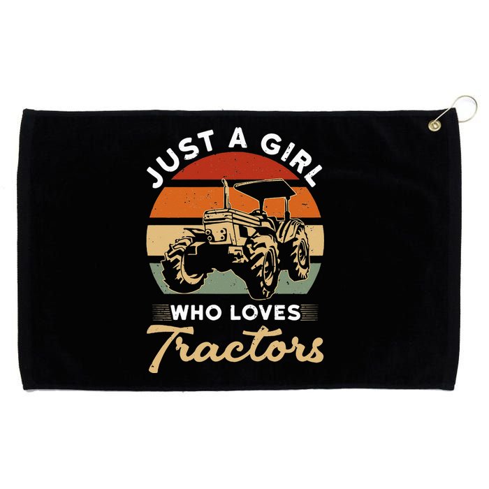 Farmer Tractor Lover Just A Who Loves Tractors Grommeted Golf Towel