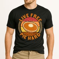 Funny Thanksgiving Live Free Pie Hard Pumpkin Sweet Potato Pie Lover Cooling Performance Crew T-Shirt
