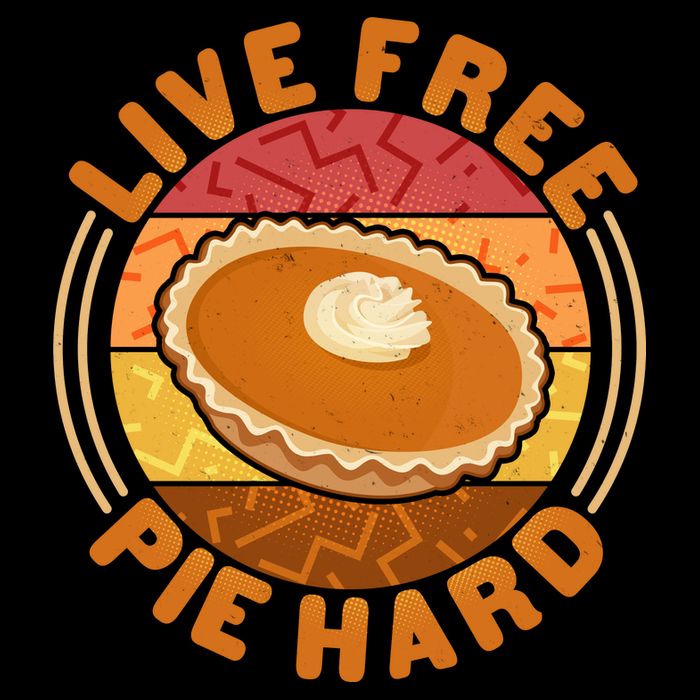 Funny Thanksgiving Live Free Pie Hard Pumpkin Sweet Potato Pie Lover Cooling Performance Crew T-Shirt