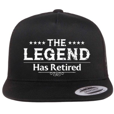 Funny The Legend Has Retired Flatbill Hat